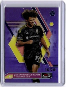 Jacen Russell-Rowe 2023 Topps Finest MLS rifrattore viola #15 #182/250 Columbus - Foto 1 di 2