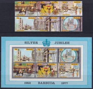 F-EX52960 BARBUDA MNH 1977 25th CORONATION QUEEN ELIZABETH SILVER JUBILEE. - Picture 1 of 1