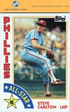 1984 Topps Philadelphia Phillies Baseball Card #22 Steve Carlton