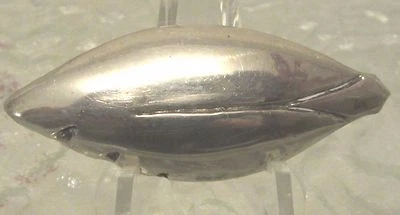 Broche modernista plateado fino 2176B Foto 1 de 2