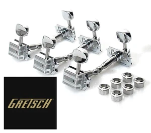 New - Gretsch Tuning Keys 3x3 -electromatic - Chrome - 0062706000 - Picture 1 of 3