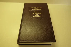 United States Code Annotated Title 42 2701 to 3700 Public Health and Welfare HB - Imagen 1 de 6