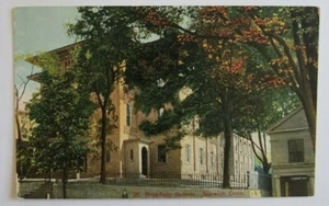 Cartolina Broadway School Norwich Connecticut anni '20 stampata in Germania non pubblicata - Foto 1 di 4