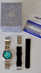 Seiko 5 Sports - SRPK33K1 - green dial, full kit, additional strap, men’s watch - Picture 1 of 11