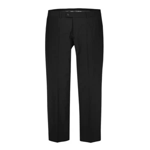 Pantalones de vestir elásticos de talla grande negros Gebr. Blanco inferior tallas normales NUEVO - Imagen 1 de 1