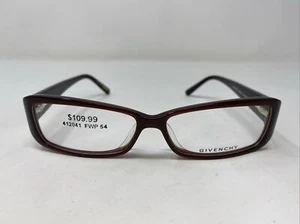 GIVENCHY ITALY VGV621S COL.958S 54-13-135 Brown Full Rim Eyeglasses Frame OA11 - Picture 1 of 8