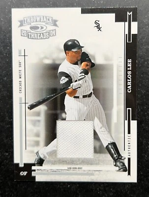 2004 Throwback Threads Material Carlos Lee Jersey #45 90/100 - Image 1 of 2