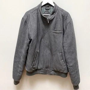 Members Only Wool Blend Bomber Jacket Gray Men's Size 42L - Picture 1 of 10