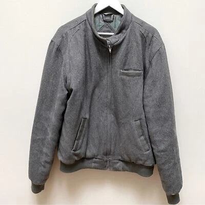 Members Only Wool Blend Bomber Jacket Gray Men's Size 42L - Image 1 of 4