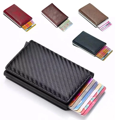 Geldbeutel Slim Wallet mit RFID Schutz Mini Geldbörse Kartenetui Portemonnaie - Bild 1 von 4