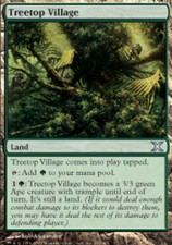 1x Treetop Village - Foil LP, English MTG 10th Edition