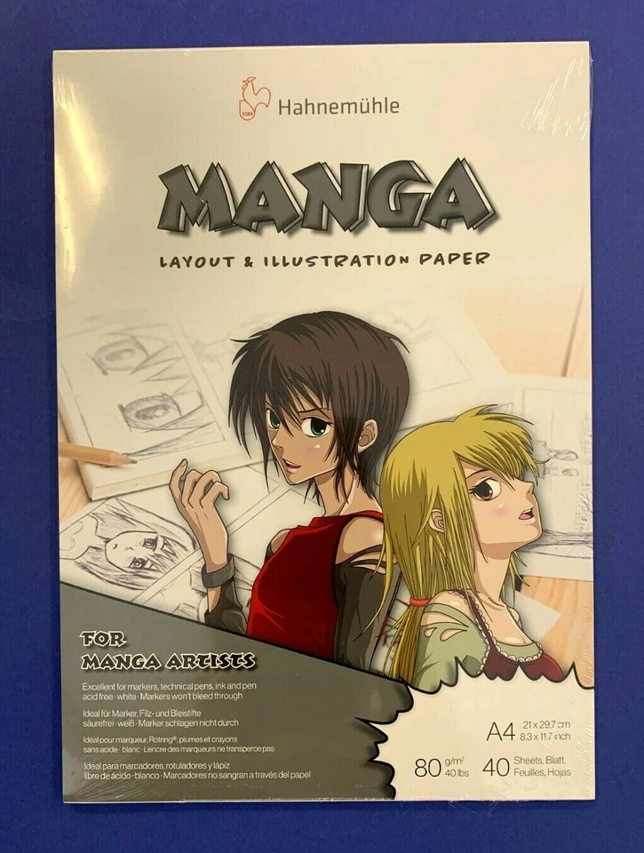 Hahnemühle Skizzenblock COPIC Marker Block Manga Layout Papier A4 10628580 NEU!