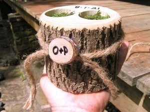 CAJA RÚSTICA ANILLO DE BODA - Portavelas - Almohada alternativa, OP - Imagen 1 de 5