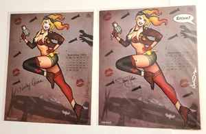BAM Box Harley Quinn 8"x10" Kunstdruck Lot #2 mit Variante signiert von Nathan Szerdy - Bild 1 von 3