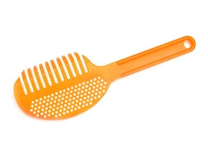 Gadjit Pasta Strainer & Server, Strains, Lifts & Serves Noodles ORANGE 43119 - Picture 1 of 3