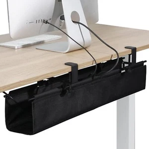 Under Desk Cable Management Tray 27.5" - Clamp on Wire and Cable Organizer - Picture 1 of 6