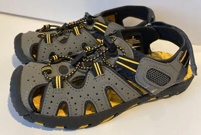 Sandalias Khombu Talla 2 Jóvenes Niños Gris Amarillo Negro Zapatos Kyle 1182623 Foto 1 de 4