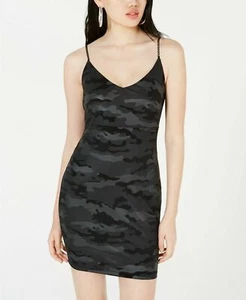 Jump Apparel Camo print mini dress size small juniors NWT Black bodycon Goth - Picture 1 of 9