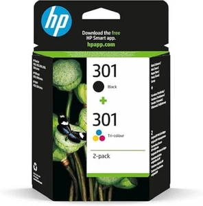 HP 301 Black & Colour Ink Cartridges Genuine Deskjet 2540 Printer FAST FREE P&P - Afbeelding 1 van 1