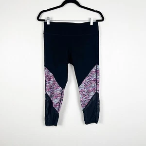 Fabletics Cropped Leggings Black Sz M - Picture 1 of 5