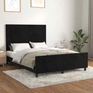 Bettgestell Kopfteil Polsterbett Bett Schlafzimmerbett Lattenrost Samt vidaXL - Zdjęcie 1 z 14