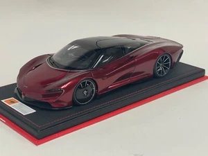 1/18 AutoArt McLaren Speedtail En Rojo Volcán 76087 Base De Cuero - Imagen 1 de 9