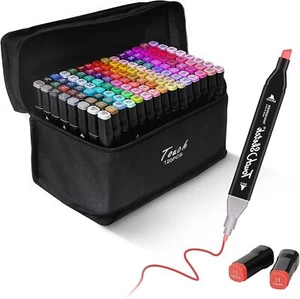 120 Farben Marker Stifte Filzstifte Alkohol Marker Set Twin Tip Für DIY Graffiti - Bild 1 von 12