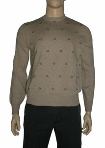 Brunello Cucinelli 100% cashmere maglione girocollo beige M - Picture 1 of 5