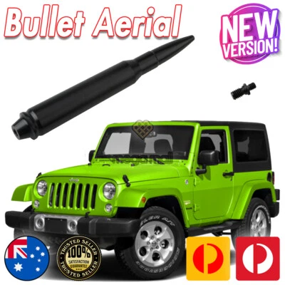 Antena aérea negra para Jeep Wrangler JK/JL 2007-2020 GLADIATOR 2021 50 CAL Foto 1 de 4