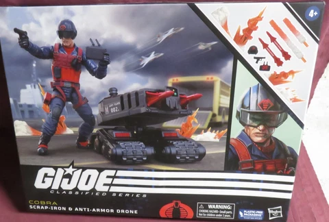 COBRA SCRAP-IRON & ANTI-TANK DRONE, GI JOE CLASSIFIED SERIES 2023 HASBRO, #74 Cover