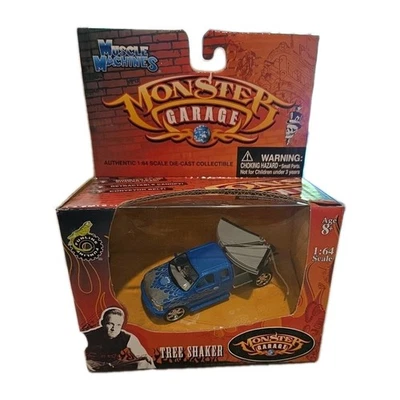 2005 Muscle Machines Monster Garage "Tree Shaker" Blue Ford F-150 1:64 - Image 1 of 3