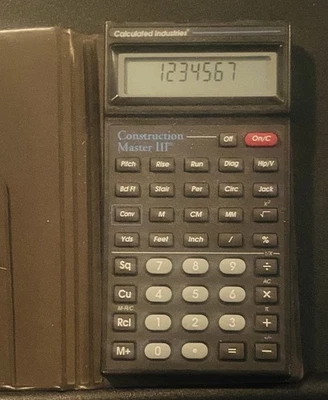 Calculated Industries Construction Master III Calculator With Case Tested Works - Image 1 of 4