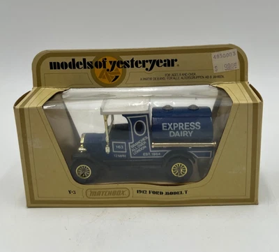 Matchbox Models of Yesteryear Y-3 1912 Ford Model T Express Dairy Tanker Truck - Image 1 of 4