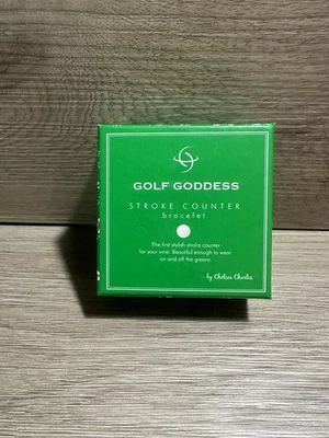 Bracelete de prata com contador de tacadas/pontuações da Deusa do Golfe - Imagem 1 de 4