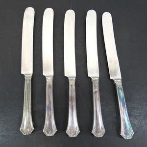 Reed & Barton Pompeian Greek Key & Scrollwork Design Besteck 5 Messer Vintage - Bild 1 von 8