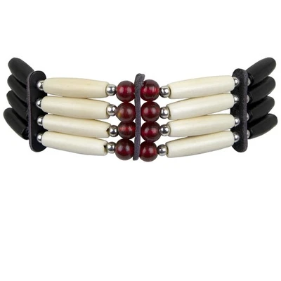 Colar Gargantilha John Redcorn para Fantasia Masculina de Índio Nativo Americano - Imagem 1 de 2