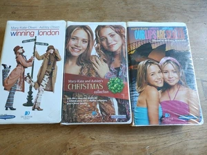 Mary-Kate and Ashley Olsen VHS Collection 3 Tapes - Picture 1 of 9