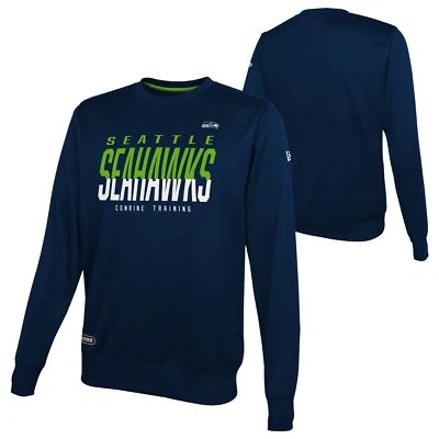 Camisa de manga larga estilo profesional New Era Seattle Seahawks NFL para hombre, azul Foto 1 de 3