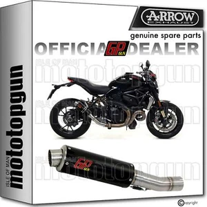 ARROW SILENCER HOM GP2 GP 2 GPGUN BLACK DUCATI MONSTER 1200 R 2018 18 - Picture 1 of 3