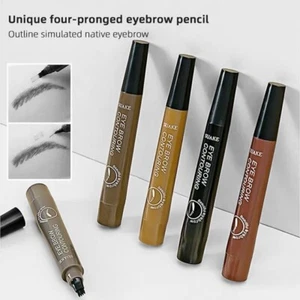 Microblading tattoo eyebrow pen 4 fork tip eyebrow contouring pencil Longlasting - Picture 1 of 10