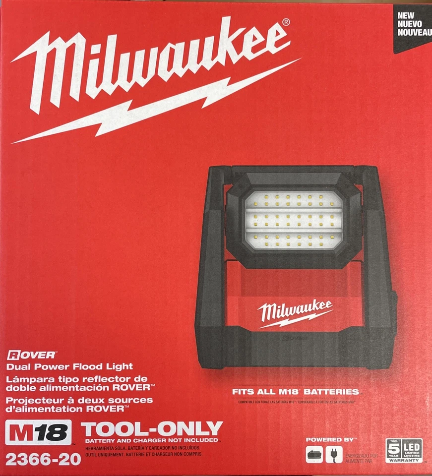 Milwaukee 2366-20 Dual Power M18 LED Flood Light New In Box - Image 1 of 1