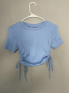 Nuevo Con Etiquetas Zara Lateral Cinch Top Pequeño - Imagen 1 de 4