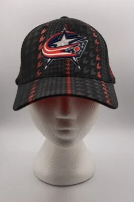 Columbus Blue Jackets OTH NHL Hockey Bridge Houndstooth Stretch Fit Cap Hat Foto 1 de 4