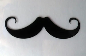 SEXY MUSTACHE, AUTO WINDOW,TRUCK, LAPTOP / VINYL DECAL STICKER, 6'' - Picture 1 of 3