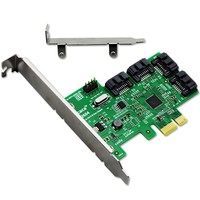 Unicaca AS2604 4-Port SATA PCI-Express 2.0 x4 6Gb/s Controller Card 