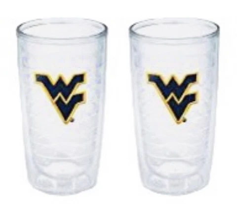 West Virginia Mountaineers 16oz Tervis Tumblers-Set of 2-NIB Cover