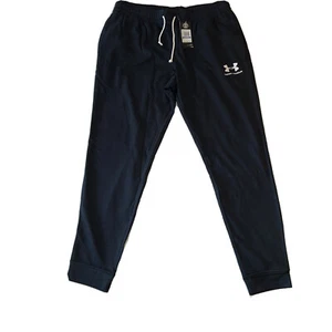 UNDER ARMOUR HERREN XL JOGGINGHOSE SWEATPANTS SCHWARZ LEICHT NEU MIT ETIKETT Einzelhandel $ 50 NEU - Bild 1 von 6