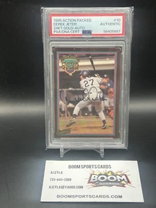 1995 Action Packed 24KT Gold DEREK JETER #1D PSA/DNA Cert - Picture 1 of 2