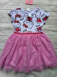 Girl's "Hello Kitty" Licensed Tutu Dress, Size 4 - New - Picture 1 of 4