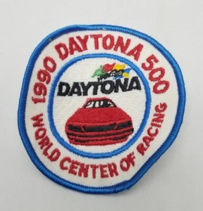 NASCAR 1990 Daytona 500 "World Center of Racing" Embroidered Sew on Patch 3.5" - Picture 1 of 4